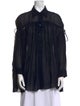 Chloé Silk Long Sleeve Button-Up Top