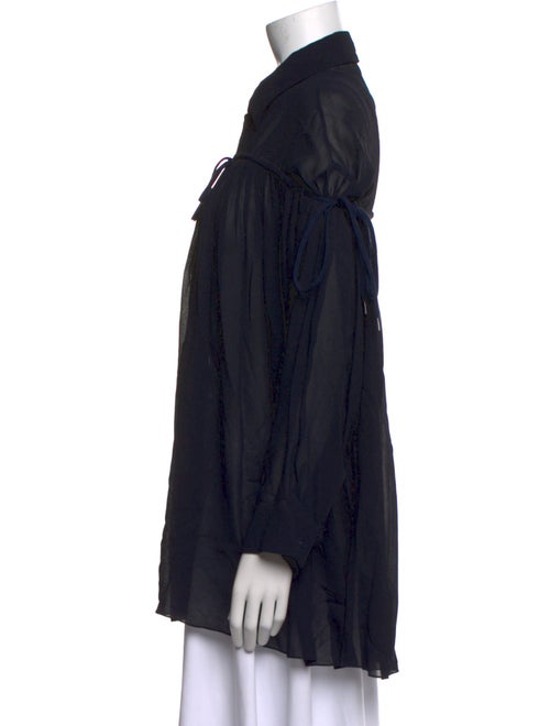 Chloé Silk Long Sleeve Button-Up Top