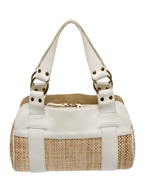Chloé Raffia Top Handle Bag