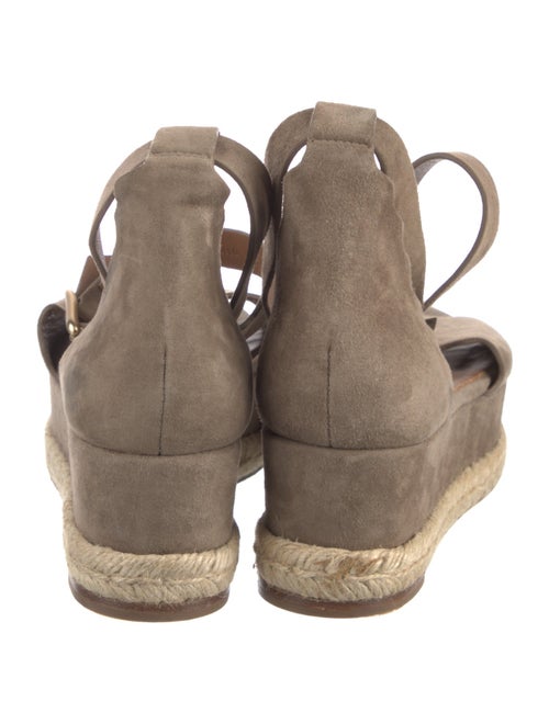 Chloé Suede Scalloped Accent Flats