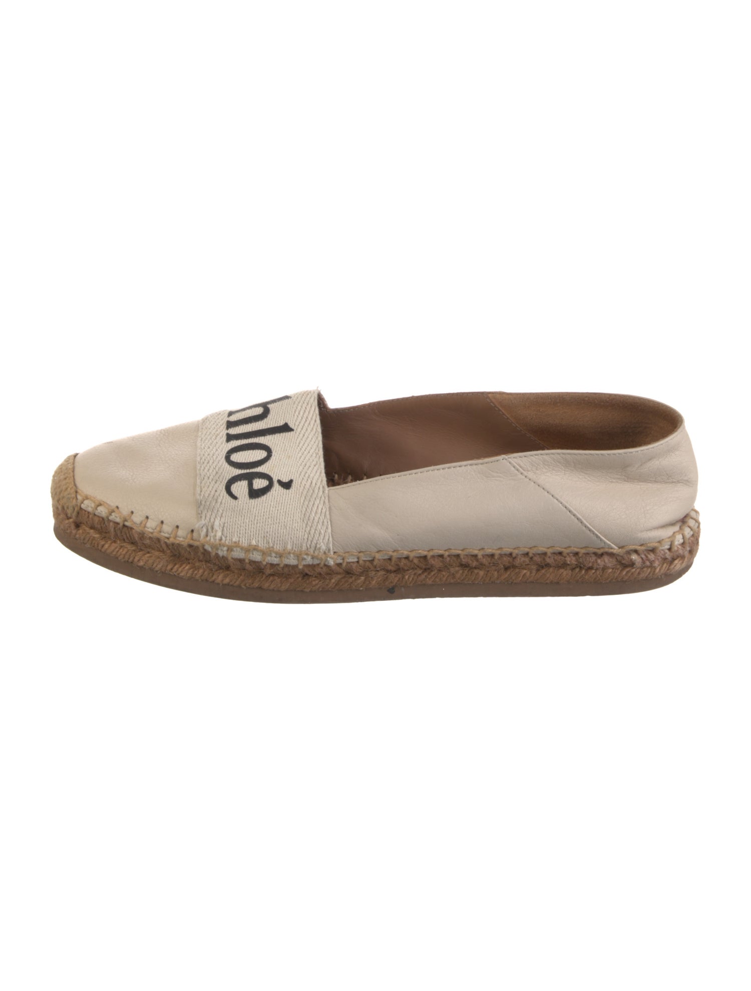 Chloé Leather Printed Espadrilles
