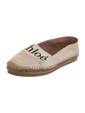 Chloé Leather Printed Espadrilles