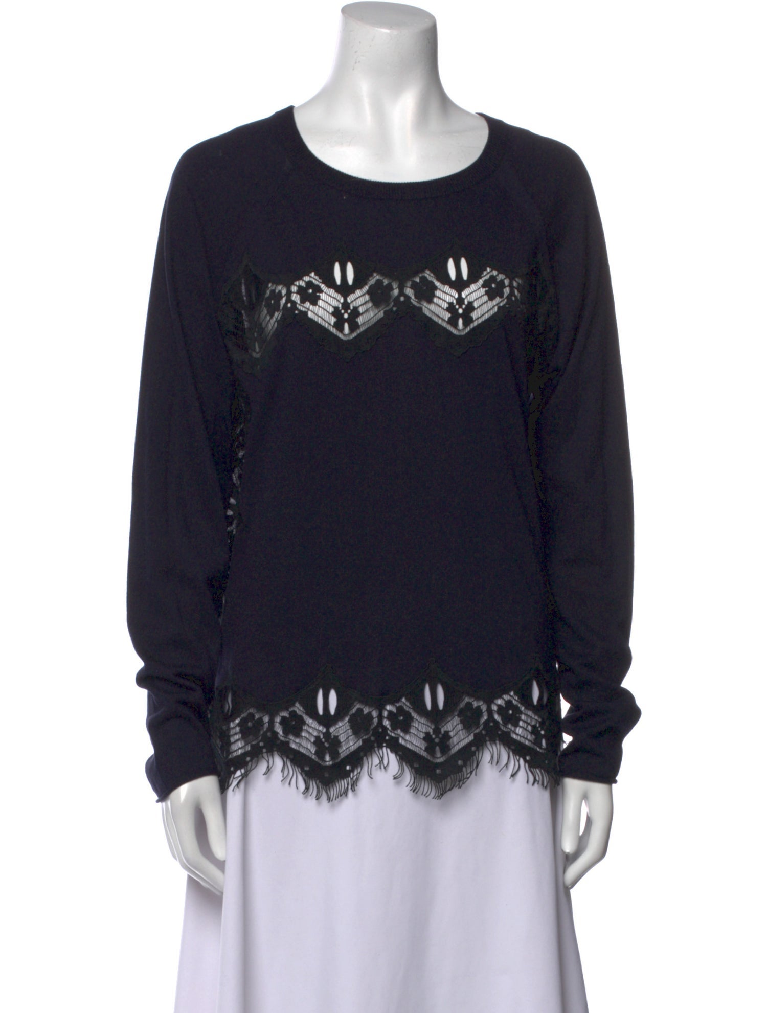 Chloé Scoop Neck Long Sleeve Sweatshirt