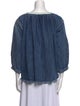 Chloé Bateau Neckline Three-Quarter Sleeve Blouse