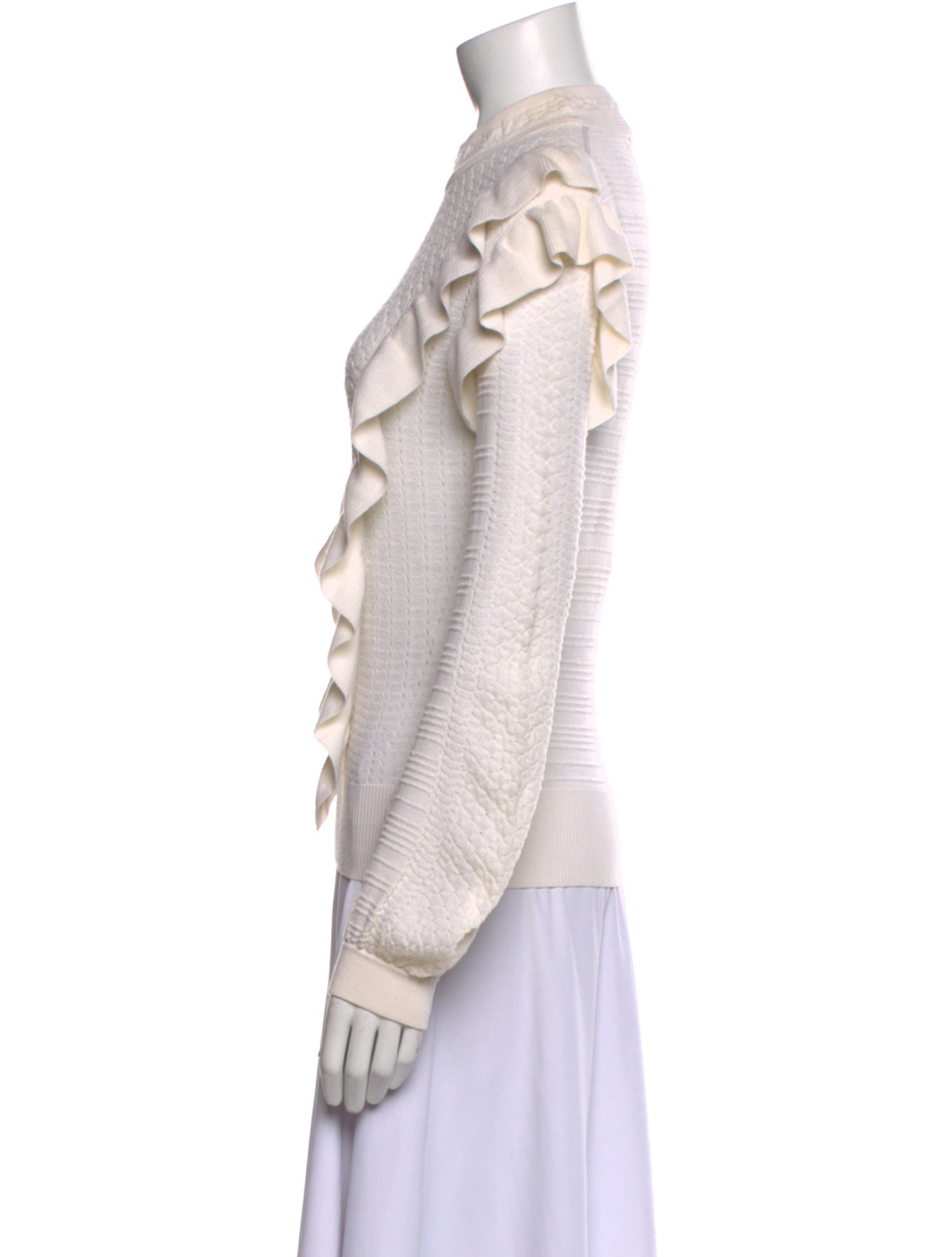 Chloé Wool Mock Neck Sweatshirt