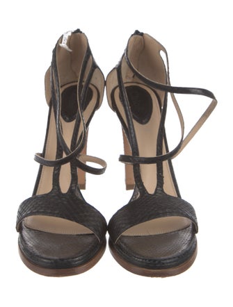 Chloé Leather Colorblock Pattern Sandals