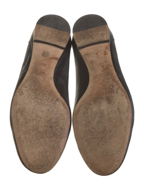 Chloé Leather Scalloped Accent Ballet Flats