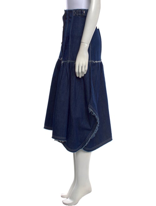 Chloé Raw-Edge Trim Midi Length Skirt