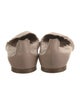Chloé Leather Scalloped Accent Ballet Flats