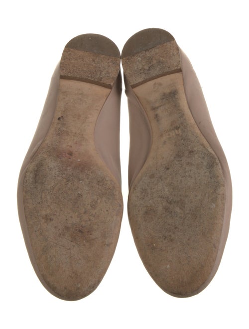Chloé Leather Scalloped Accent Ballet Flats