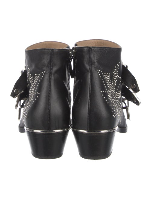 Chloé Leather Studded Accents Western Boots