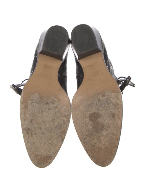 Chloé Leather Studded Accents Western Boots