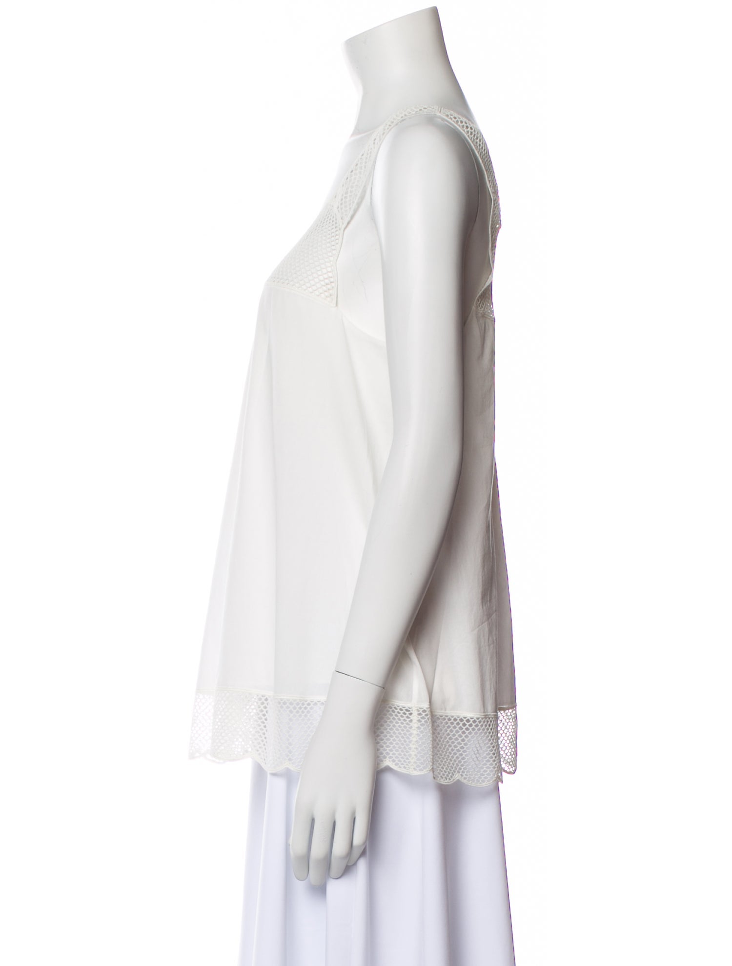 Chloé Square Neckline Sleeveless Blouse w/ Tags