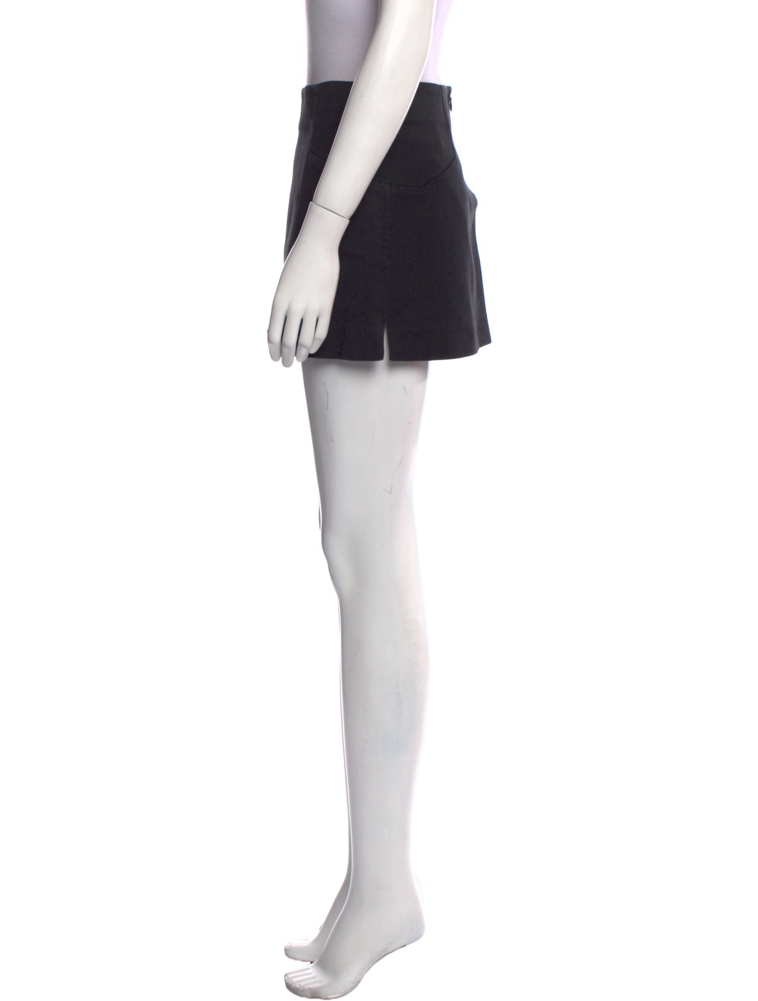 Chloé Leather Trim Embellishment Mini Skirt