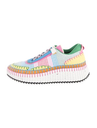 Chloé Colorblock Pattern Sneakers