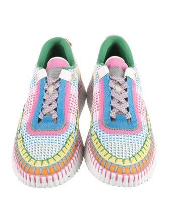 Chloé Colorblock Pattern Sneakers