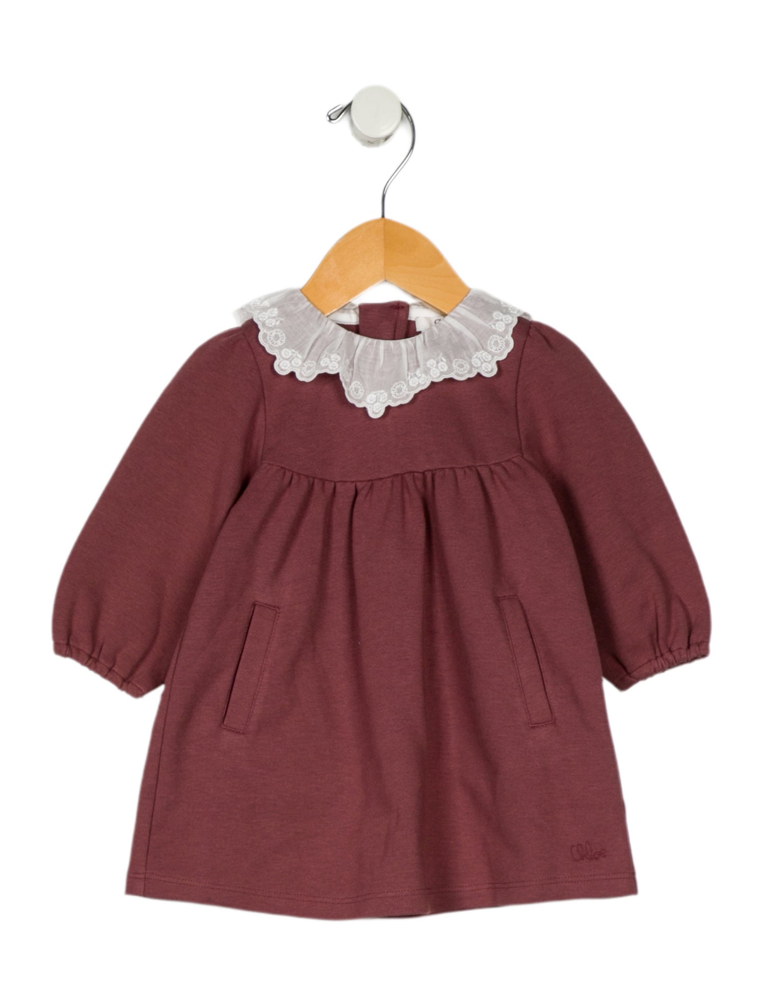 Chloé Infant Girls' Crochet Collar Dress w/Tags