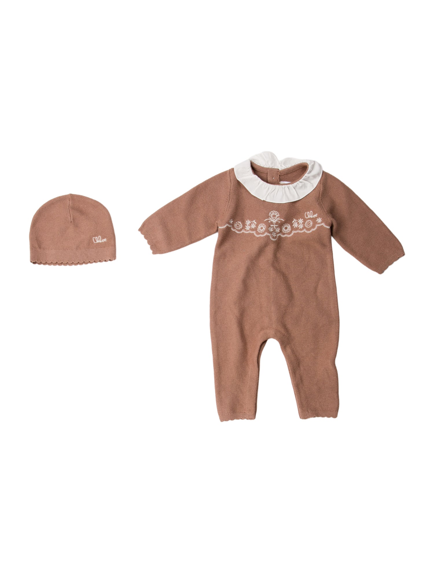 Chloé Girls' Knit Onesie w/Tags