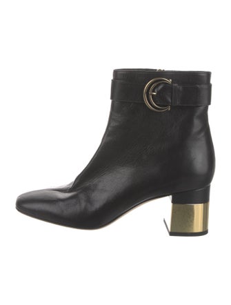 Chloé Leather Colorblock Pattern Boots