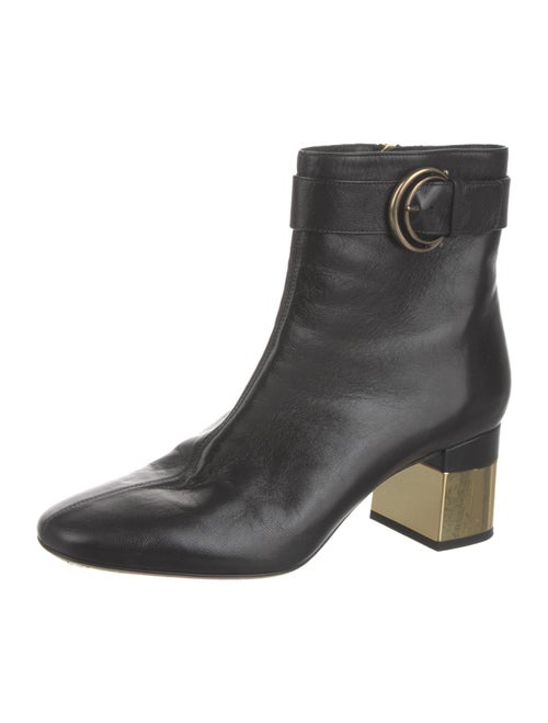 Chloé Leather Colorblock Pattern Boots