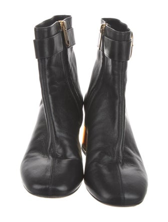 Chloé Leather Colorblock Pattern Boots