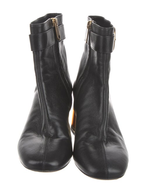 Chloé Leather Colorblock Pattern Boots