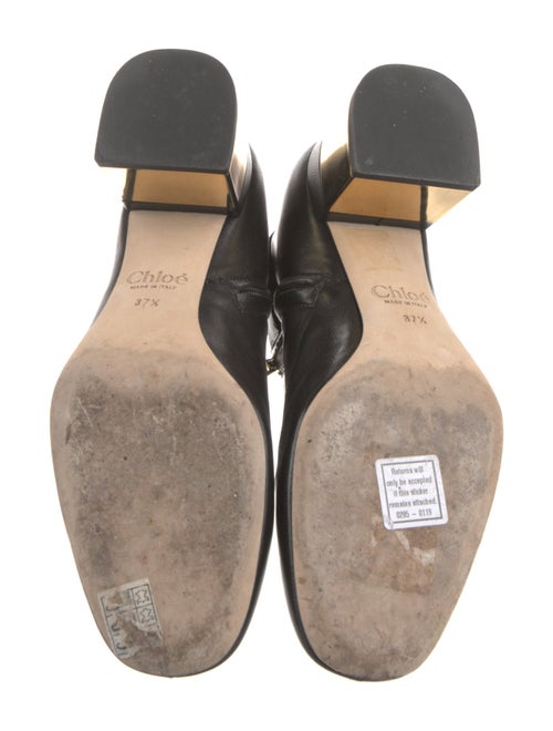 Chloé Leather Colorblock Pattern Boots