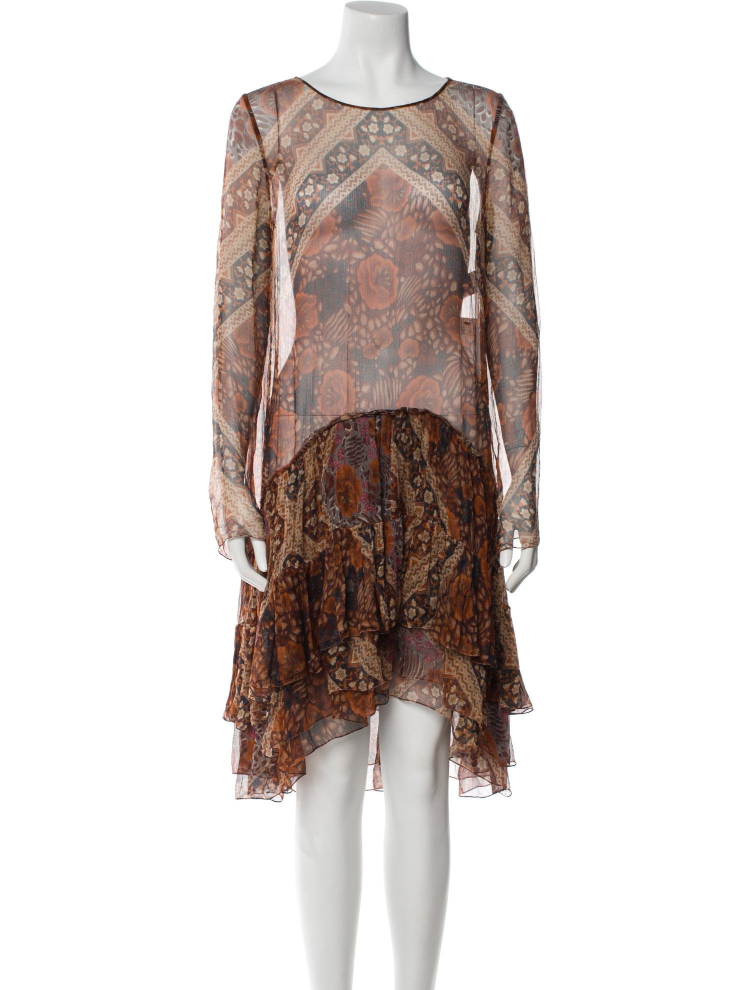 Chloé Silk Knee-Length Dress