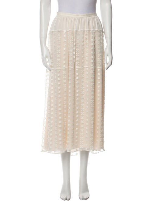 Chloé Silk Midi Length Skirt