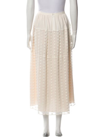 Chloé Silk Midi Length Skirt