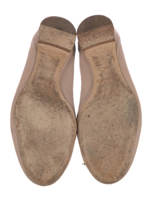 Chloé Leather Scalloped Accent Ballet Flats