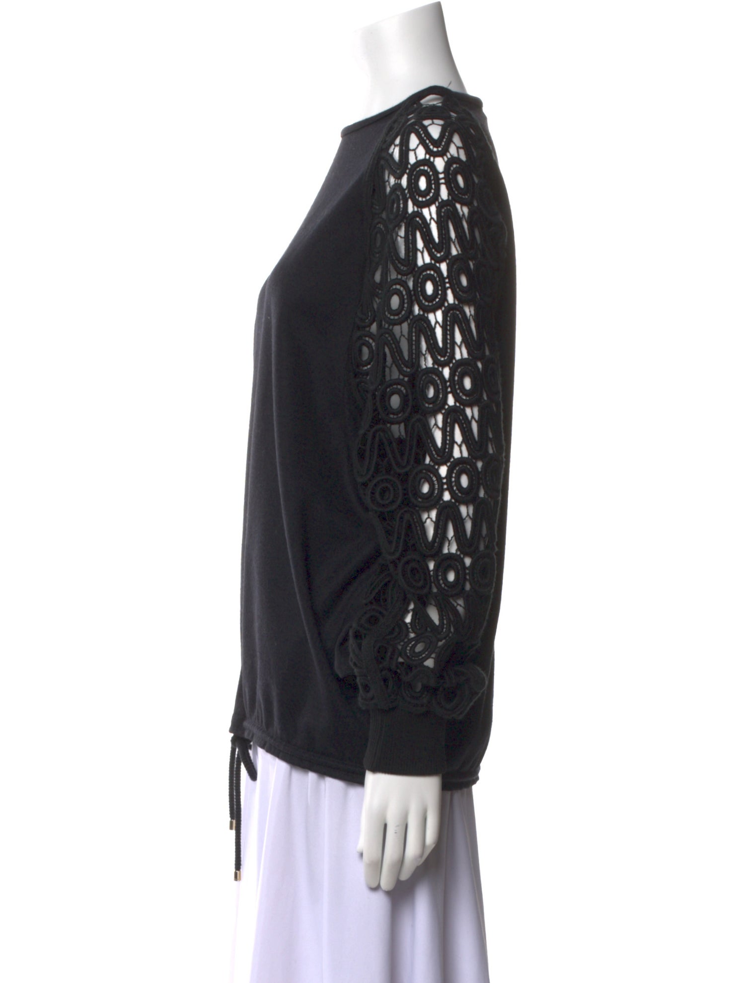 Chloé Virgin Wool Bateau Neckline Blouse