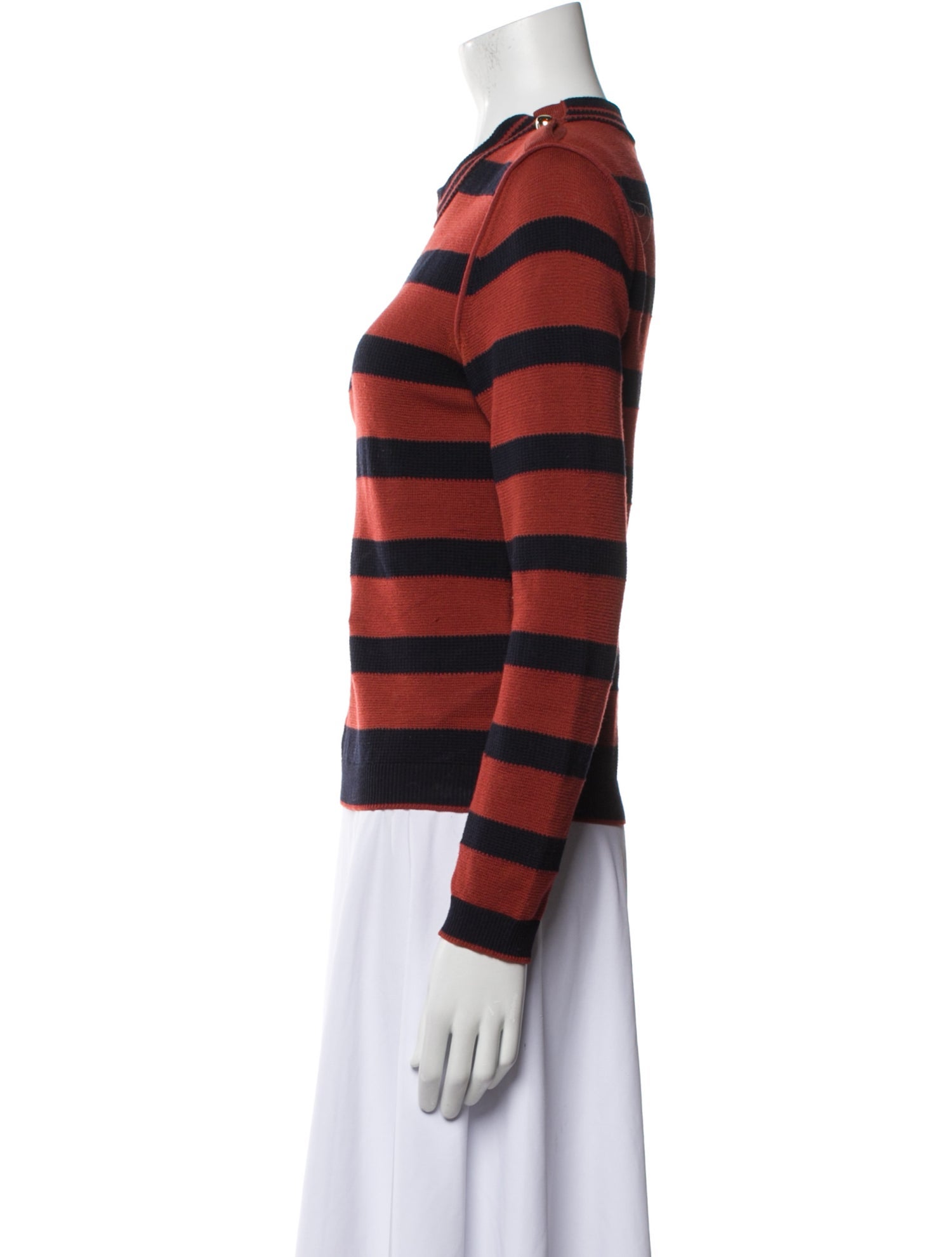 Chloé Virgin Wool Striped Sweatshirt