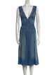 Chloé V-Neck Midi Length Dress