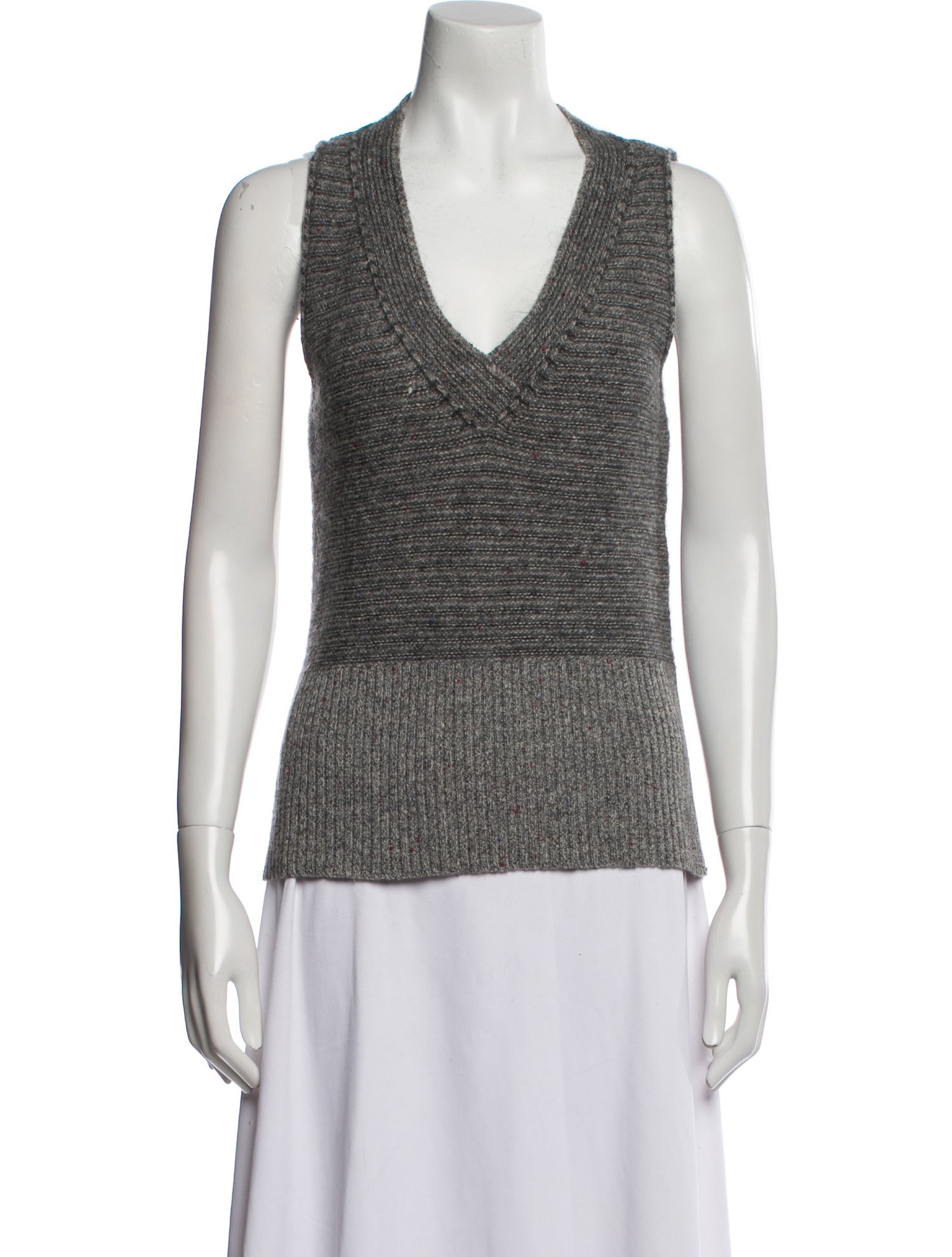 Chloé Wool V-Neck Top