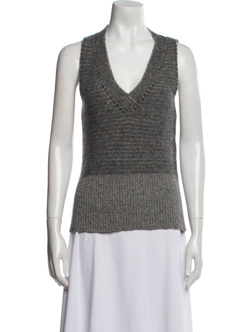 Chloé Wool V-Neck Top