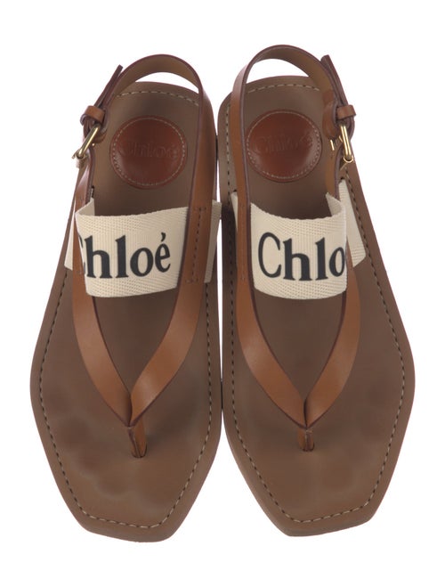 Chloé Leather Slingback Sandals