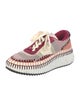 Chloé Colorblock Pattern Whipstitch Trim Sneakers