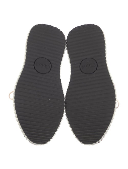 Chloé Colorblock Pattern Whipstitch Trim Sneakers