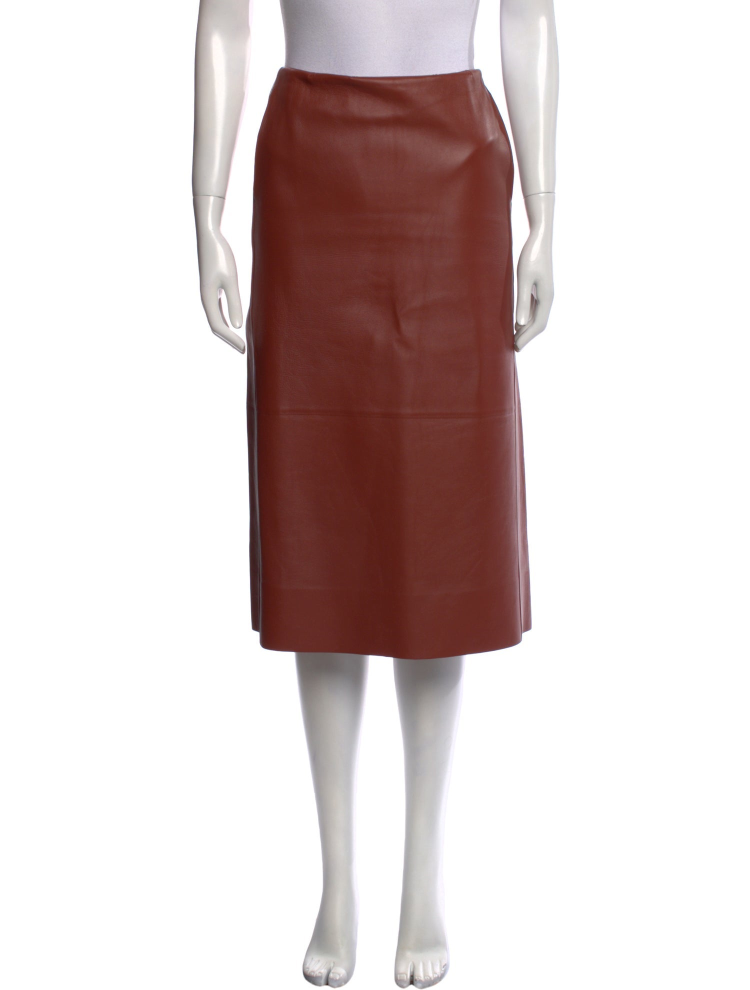 Chloé Leather Knee-Length Skirt
