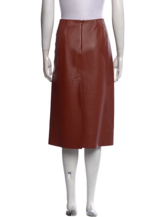 Chloé Leather Knee-Length Skirt