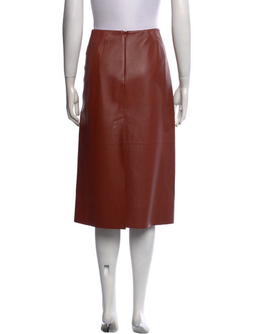 Chloé Leather Knee-Length Skirt
