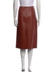 Chloé Leather Knee-Length Skirt
