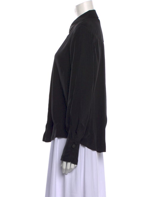 Chloé Silk Long Sleeve Button-Up Top