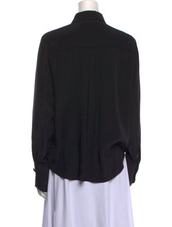 Chloé Silk Long Sleeve Button-Up Top