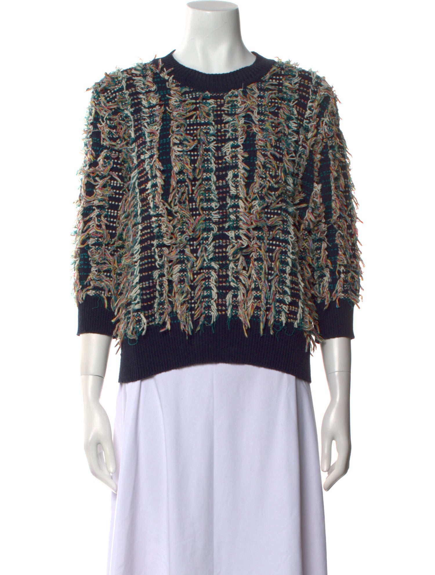 Chloé Printed Crew Neck Sweater