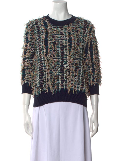 Chloé Printed Crew Neck Sweater