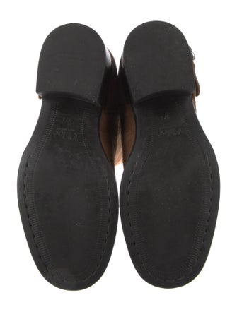 Chloé Suede Colorblock Pattern Riding Boots