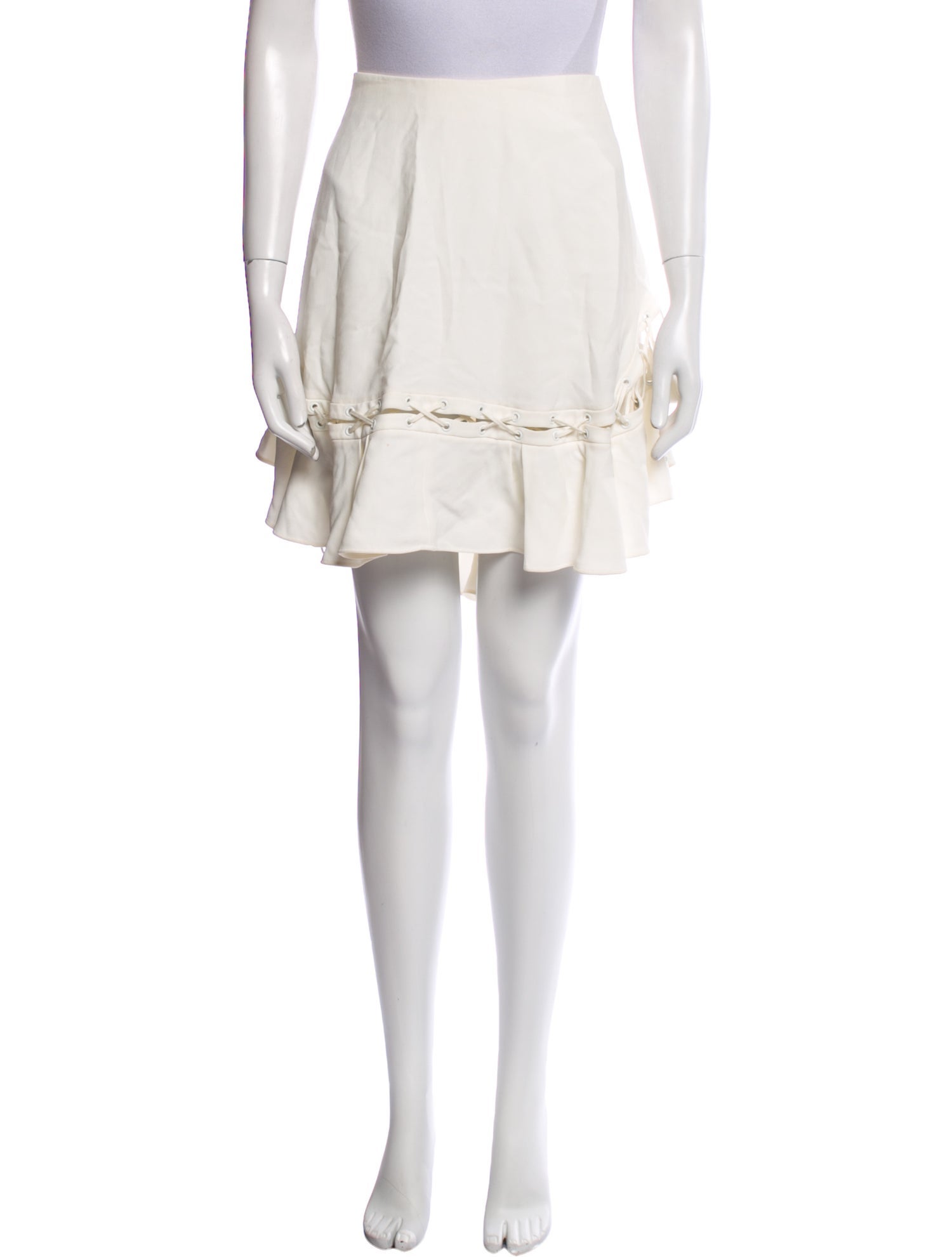 Chloé Braided Accents Mini Skirt