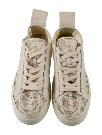 Chloé Lace Lace Trim Embellishment Sneakers
